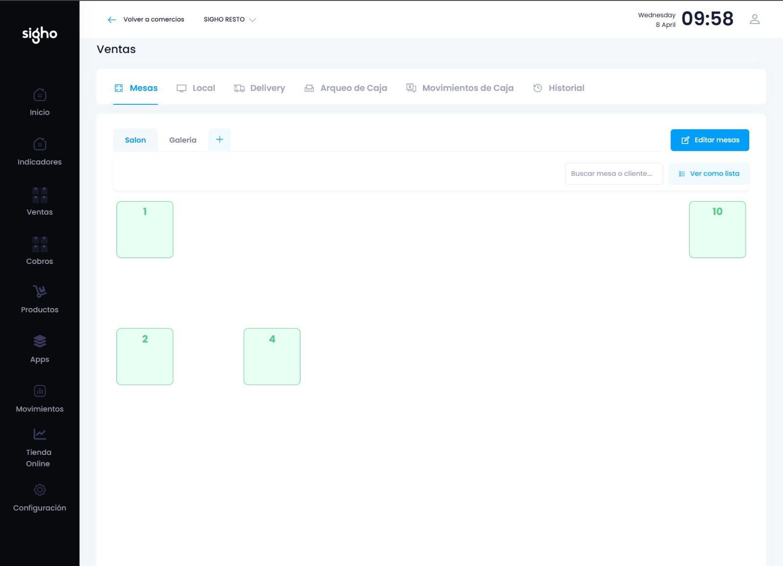 Punto de Venta SIGHO